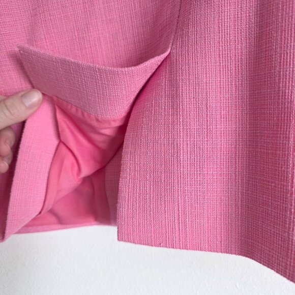 ME+EM Pink Tailored Blazer Luxury British Designer Jacket Cotton Blend Timeless - Picture 6 of 15
